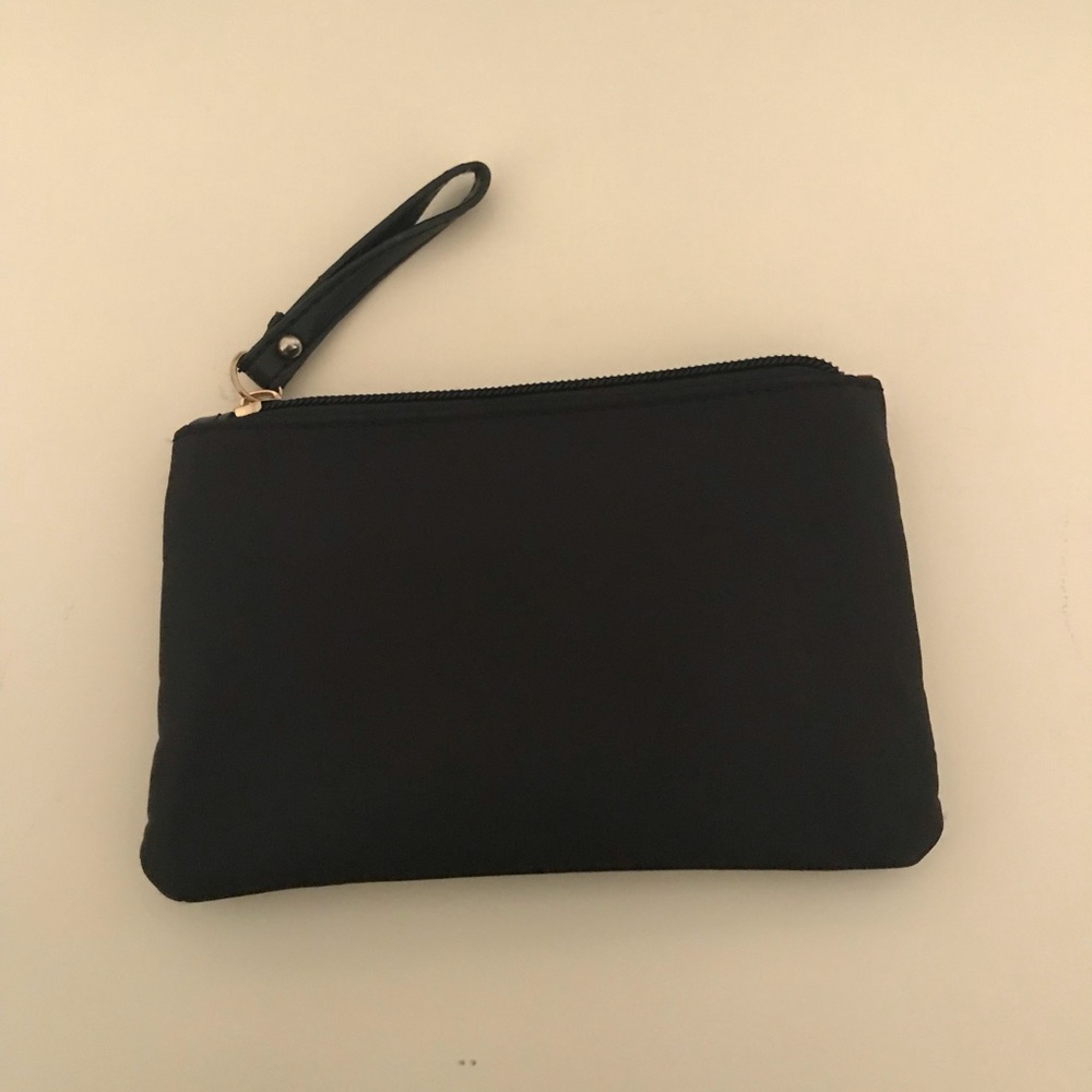 Cute smalll and black wristlet